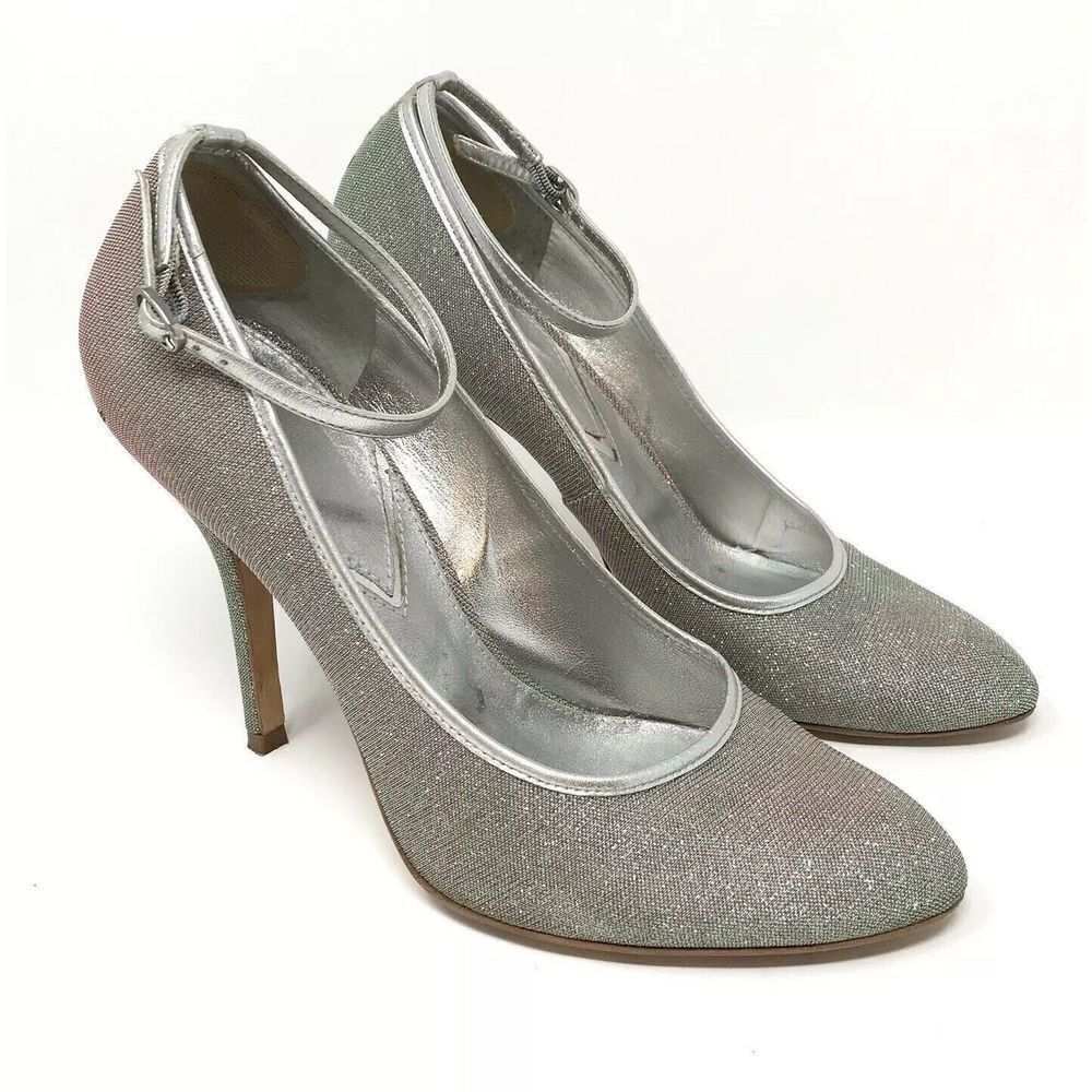 Vince Camuto Womens Size 10 B Iridescent Ankle Strap Dress Pumps Heels - Picture 2 of 9